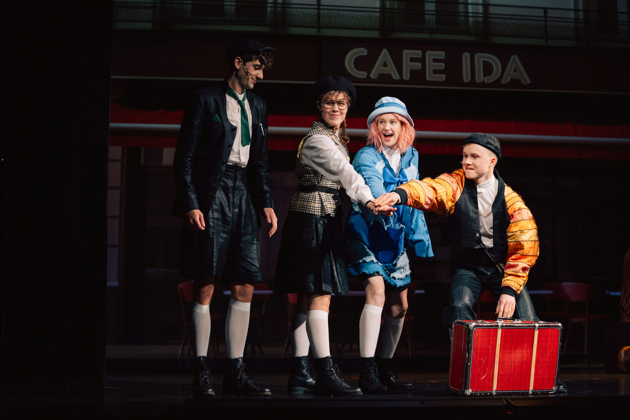 Emil und die Detektive, Julian Tzschentke, Coco Brell, Katharina Rose, Elias Eisold c Philine Hofmann